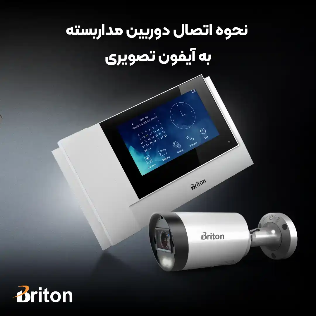 نحوه اتصال دوربین مداربسته با آیفون تصویری
